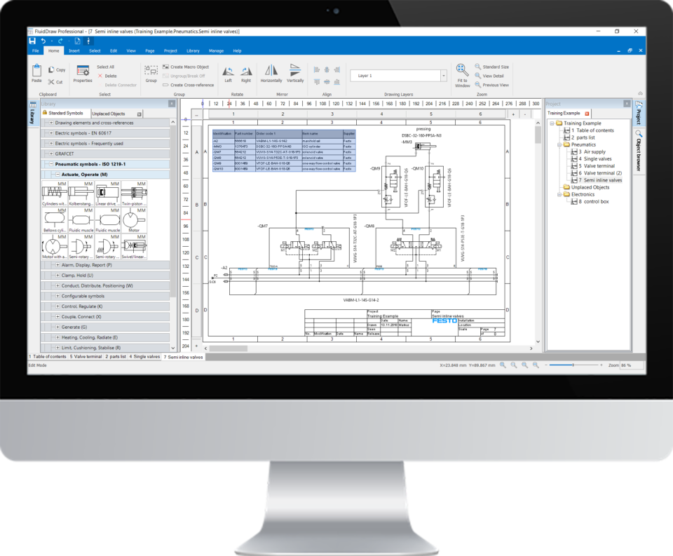 screenshot of FluidDraw P6